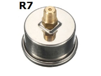Model R7 Gauge - 1/8" NPT with Center Back Connection Non Fillable